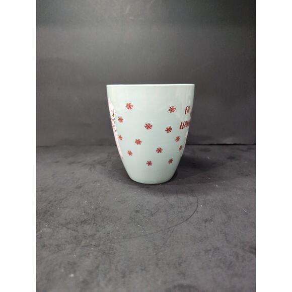 Sheffield Home "Fa La Llama" Mug, 16 oz Ceramic Holiday Coffee Cup Festive Llama - Picture 2 of 9